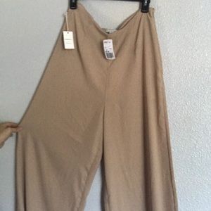 XL forever 21 khaki colored wide leg dress pants